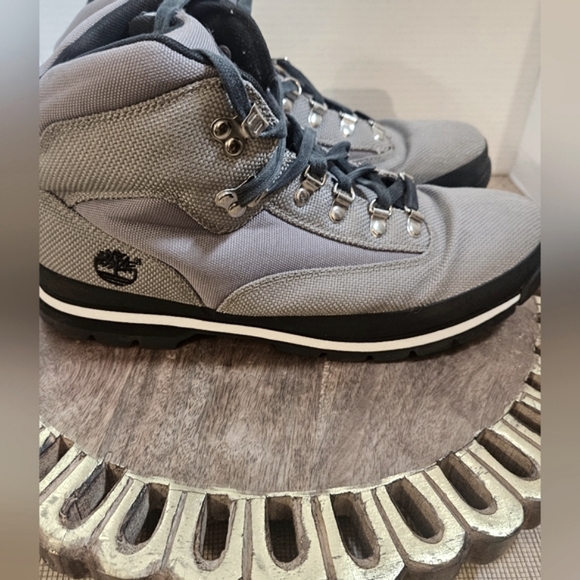 Timberland Euro Hiker Hiking Boots Mid Ankle Mens size 12 M grey 6139A - Picture 6 of 12